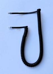 受話器コード　ビジネスホン用　カールコード　黒