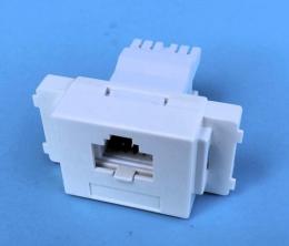 CAT.6 UTP LAN埋込モジュラージャック デュアルタイプ　180度