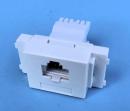 CAT.6 UTP LAN埋込モジュラージャック デュアルタイプ　180度