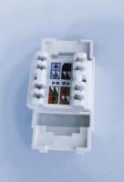 CAT.6 UTP LAN埋込モジュラージャック デュアルタイプ　180度