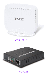 VDR-301NとVC-231電話線で無線LAN VDSL CPE 4ポートハブ搭載アクセスポイント