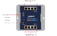 産業用8ポート10/100 / 1000T壁掛け型ギガビットPoE +スイッチ