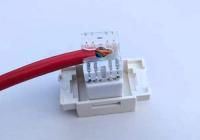 CAT.6 UTP LAN埋込モジュラージャック デュアルタイプ　180度